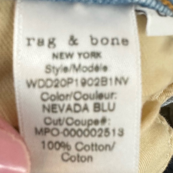 Rag & Bone New York Womens Size 25 Maya High Rise Midi Short 100% Cotton Raw Hem - Picture 8 of 12